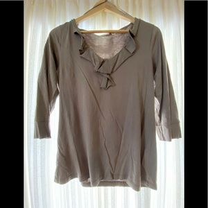 3/$20 Esprit grey ruffle top
